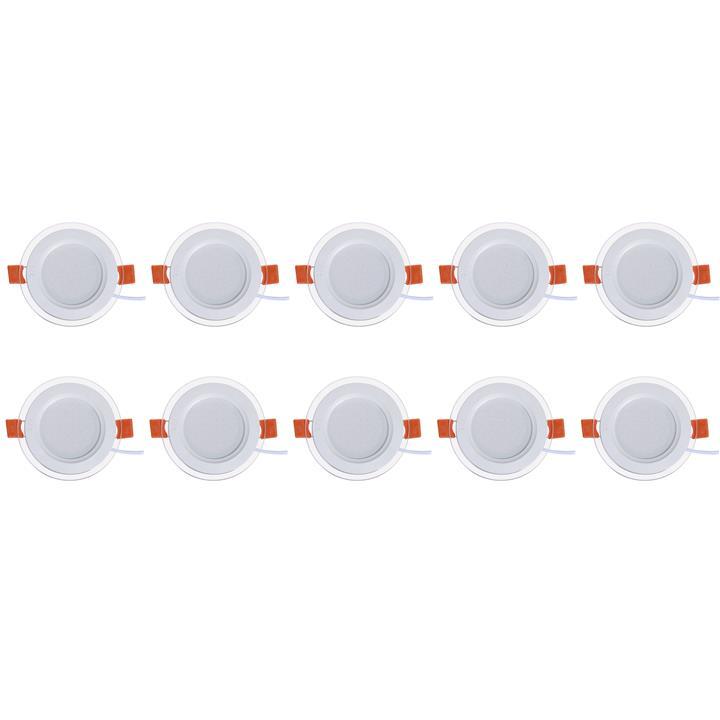 پنل ال ای دی 7 وات پارس شعاع توس مدل گلاریس بسته 10 عددی